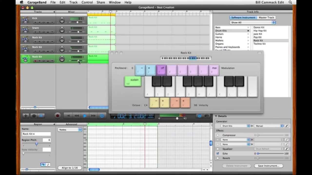 garageband drum loops