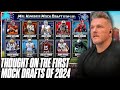Pat McAfee&#39;s Thoughts On Mel Kiper&#39;s First Mock Draft Of 2024