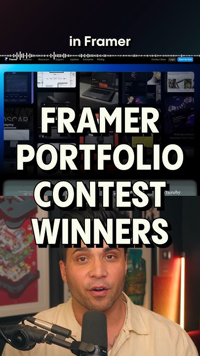 You should be building portfolios in Framer