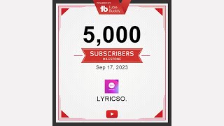 5,000 Subscribers 🏅🎉