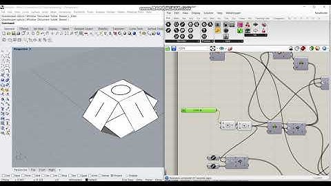 Tetrapod Origami simulation in Grasshopper3D