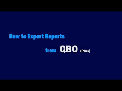 MFS-How to Export Reports from QBO (Plus Login)