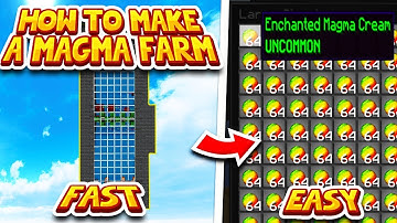 Hypixel Skyblock : HOW TO MAKE MAGMA FARM l Minecraft Skyblock | CRAZY FAST