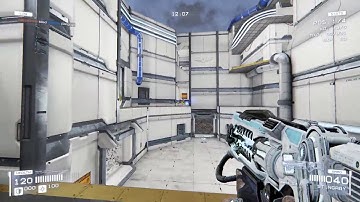 TOXIKK Aerowalk gameplay vs. Godlike bots