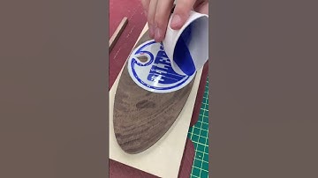 Oilers Epoxy Inlay #woodworking #cncwoodworking #siencilabs #satisfying #cnc #canada #asmr