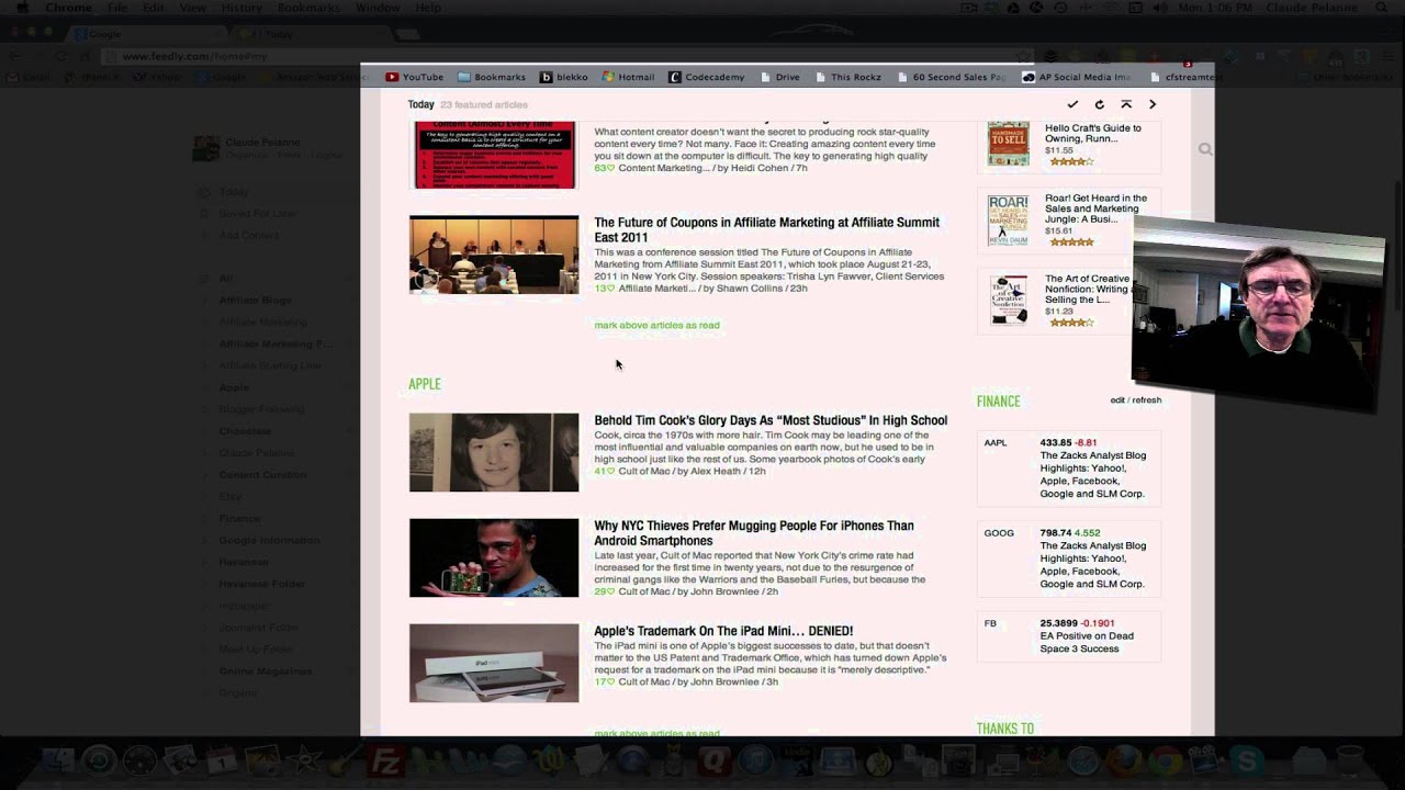 Transition From Google Reader to Feedly - Feedly User Interface