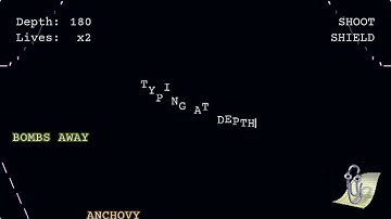 Typing at Depth - Gameplay - Ludum Dare 57 game jam