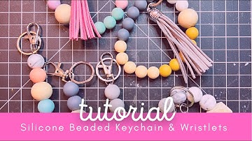 Silicone Beaded Keychain and Key Wristlet Tutorial