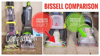 Bissell Turbo Clean vs Power Clean Power Brush Pet Upright Carpet Cleaner Machine Comparison