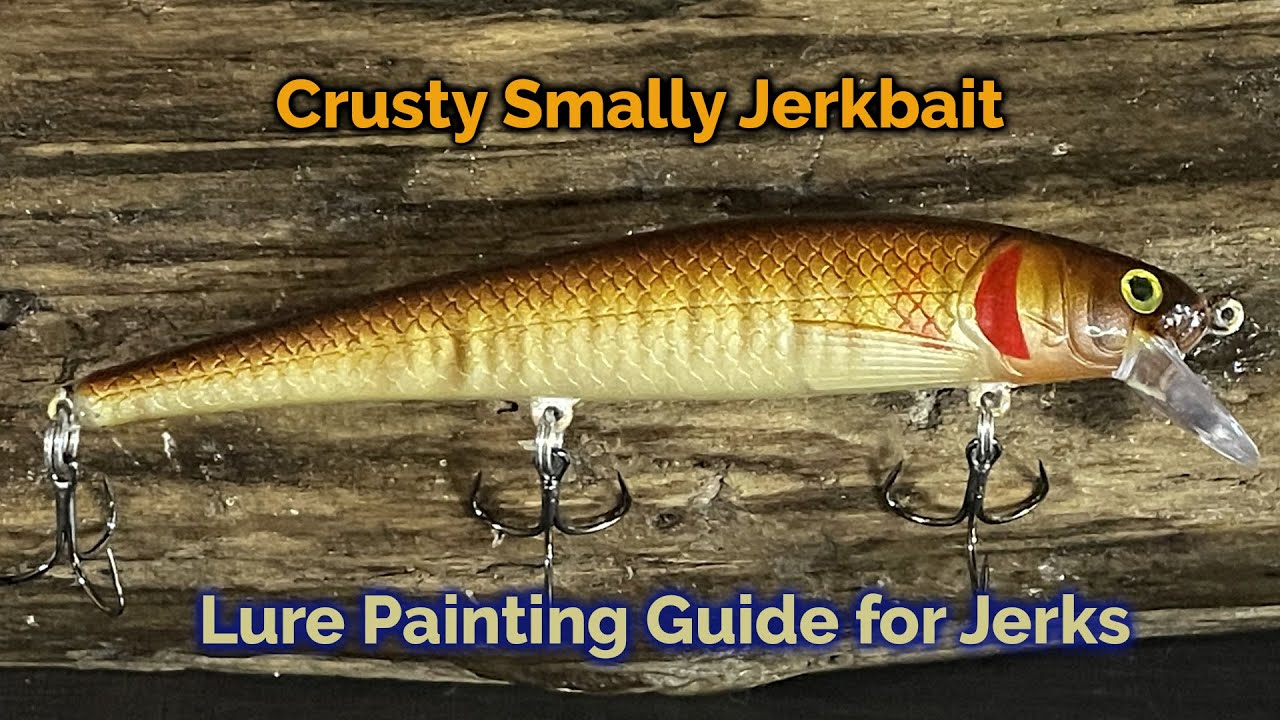 Lure Painting  the Crusty Smally - Airbrushing a Jerkbait Fishing Lure