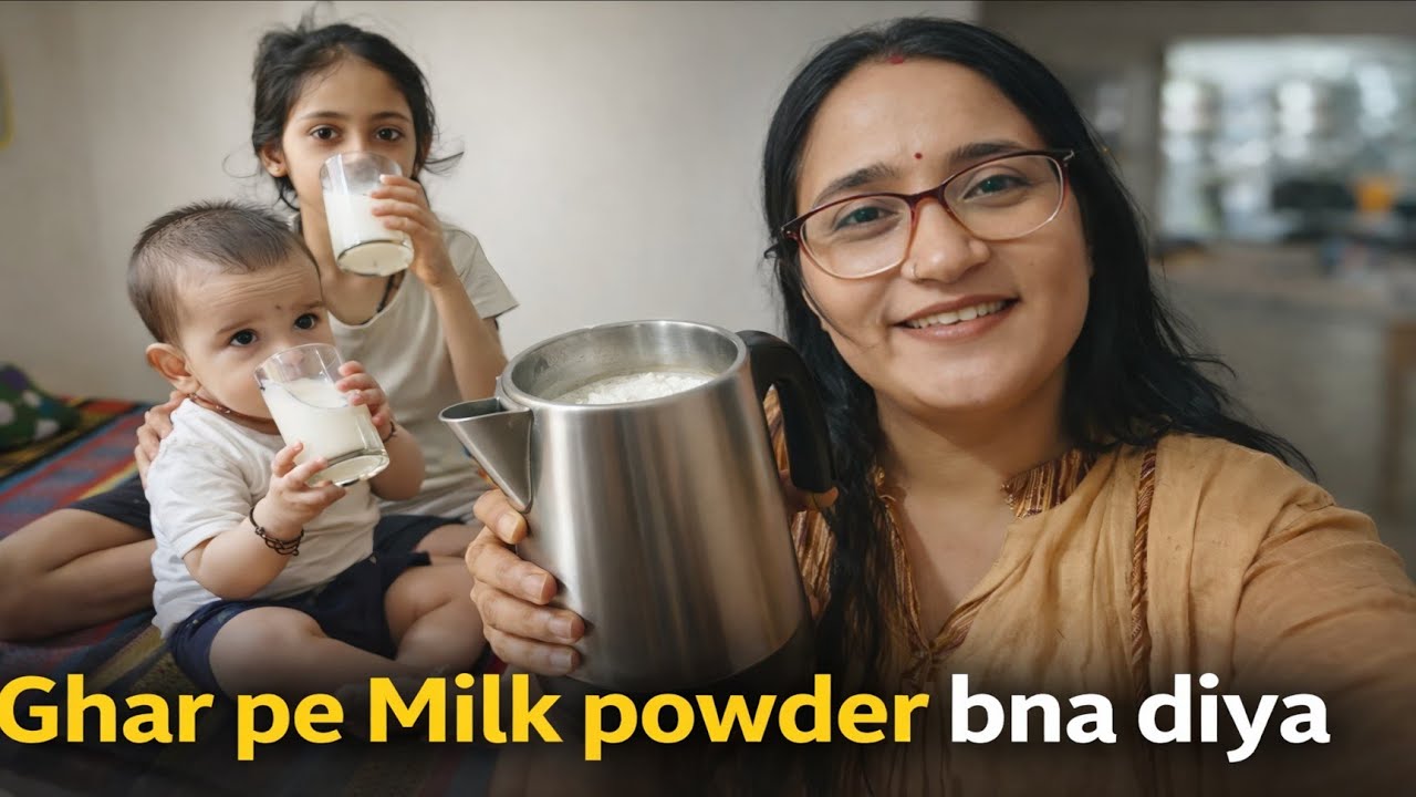 Ghar Par Bacchon Ke Liye bnaya Milk Powder 🥛| Kerala daily vlog | bhavee Joshi official|