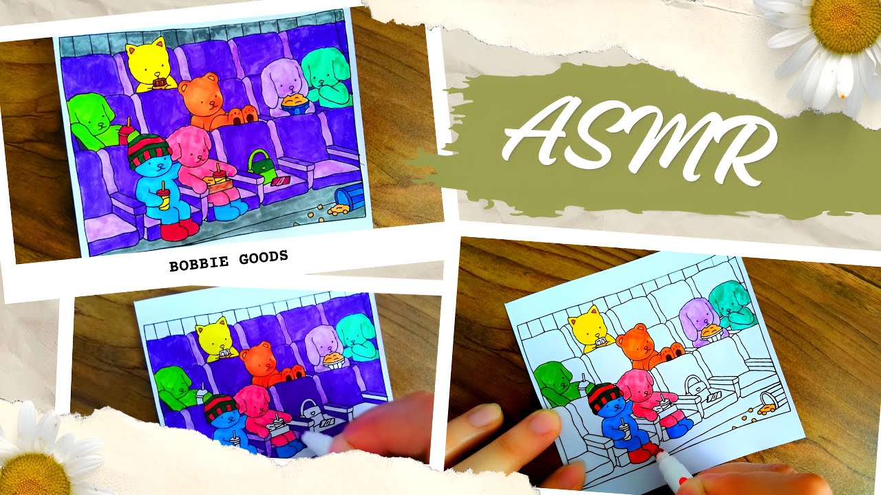 Satisfying ASMR Bobbie Goods Painting | Relaxing Art Session - YouTube