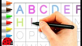 English Alphabet in Colors with Funny Illustrations