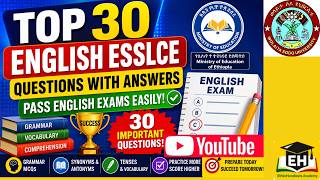 Top 30 English Esslce Questions With Answers Pass English Exams Easily