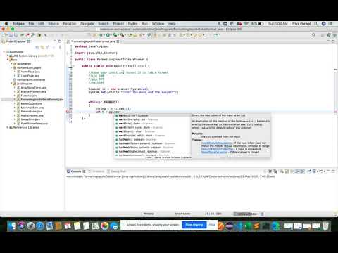Java Program for printing String and numbers in table format