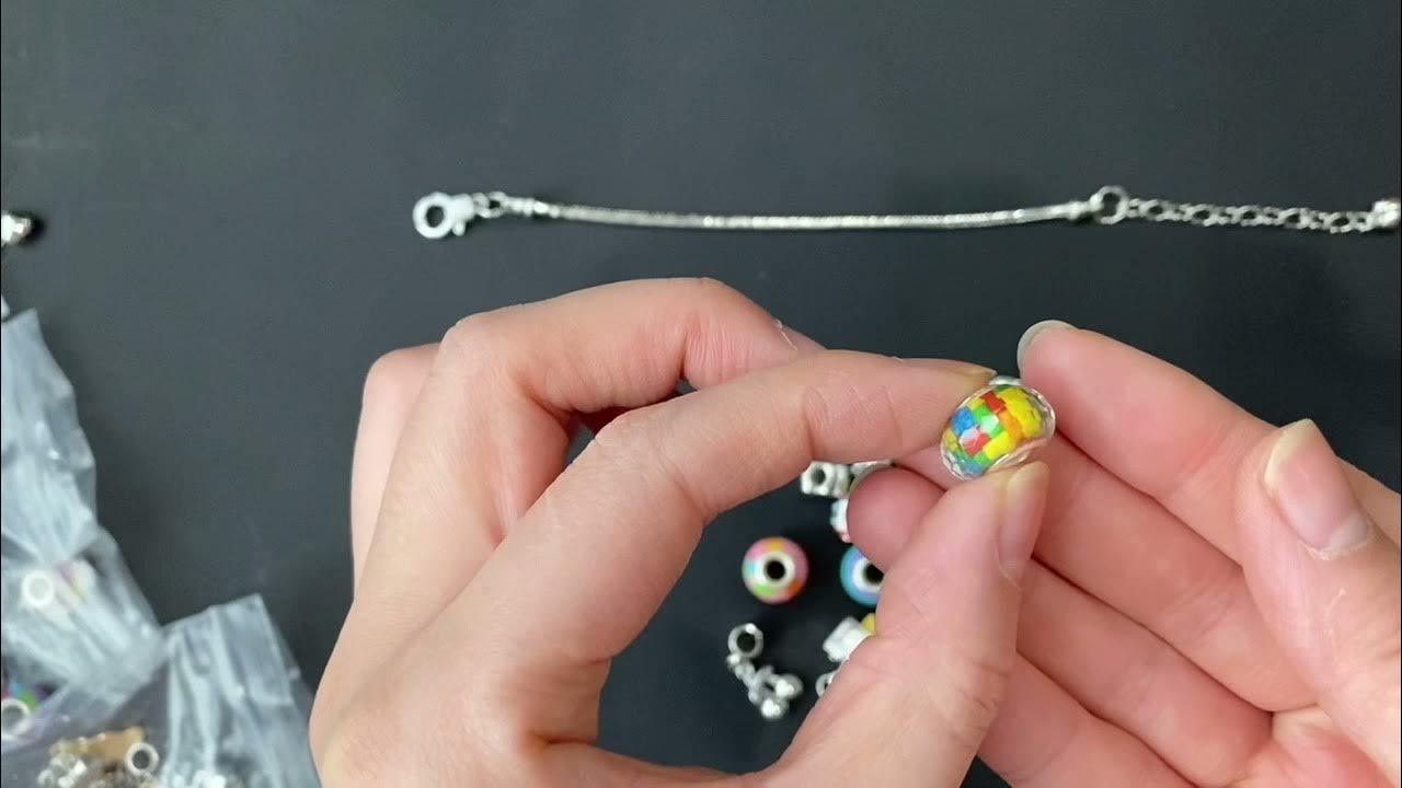 63PCS Unicorn Girls Gifts Jewelry Bracelets Making Kit Toys Crafts
