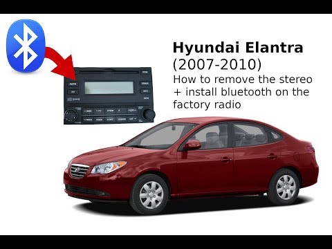 Add Bluetooth to the factory stereo for $10 - Hyundai Elantra 2007-2010