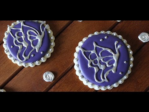 How to pipe royal icing transfers: Butterfly Icing Transfer Cookies: Cookie Creations by Maggie