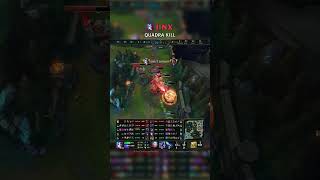 Jinx QUADRA KILL | EUNE Master Patch 26.15 #shorts