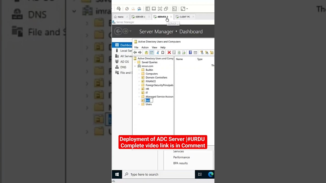DEPLOYMENT OF ADC server | URDU | 