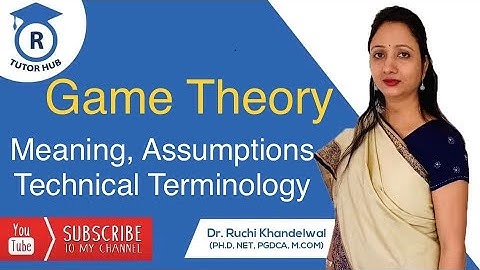 #1 Game Theory | Operation Research | Dr. Ruchi Khandelwal