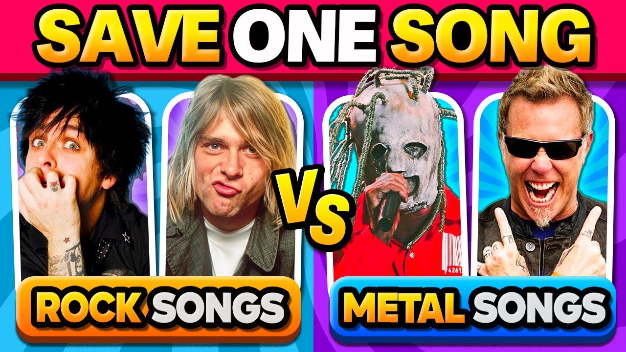 Save One Song: ROCK vs METAL 🤘 Music Quiz🎸 | Beats Quiz
