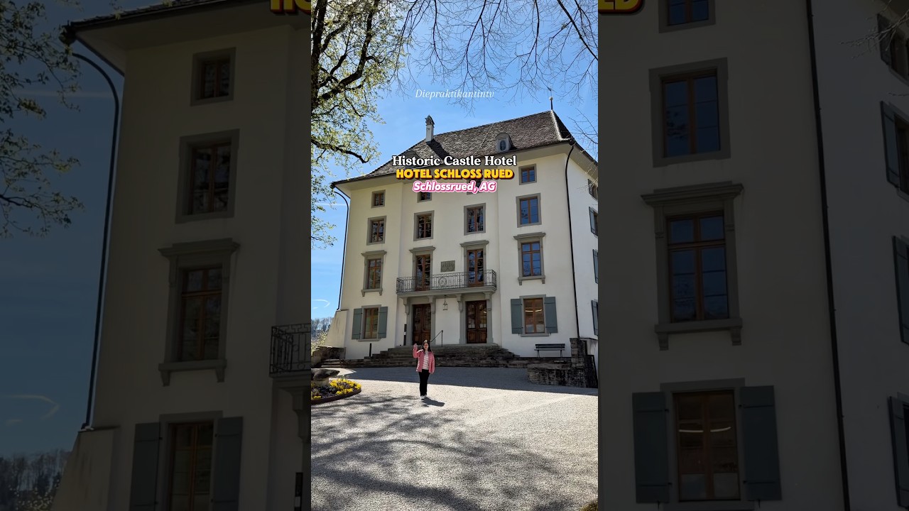 📍Hotel Schloss Rued in Schlossrued, Aargau 🏰#hotelschlossrued#travel#switzerland#castle#unique