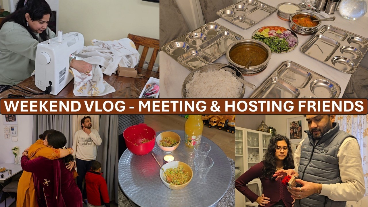 Hosting Guests & Homemaking | Weekend Vlog | Simple Guest Menu in 60 mins | Desi Village Style Food