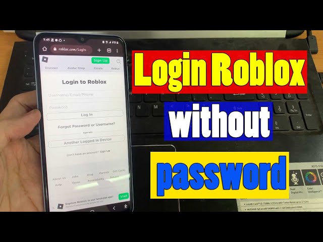 How To Login Your Roblox Account Without Password On Other Device(New  Update 2023)Roblox Quick Login 