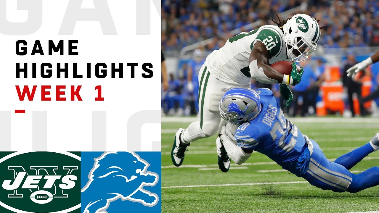 Jets vs. Lions Week 1 Highlights
