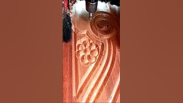 Solid Wooden Door Design With CNC Robot #shorts #shortsfeed #shortsvideo #cncrouter #woodworking