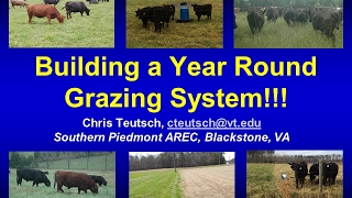 Building a Year Round Grazing System-Chris Teutsch