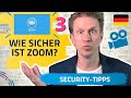 Zoom Meeting Sicherheit Tutorial auf Deutsch: Wie sicher ist Zoom Meeting? (3)