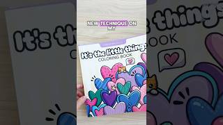 Fastest way to fill a coloring page! 🌈 coloring hack!