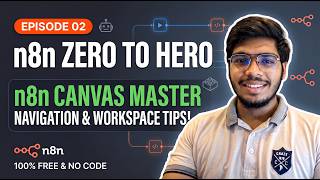 n8n Zero to Hero: Episode 2 • Inside the n8n Canvas (Master n8n Workflow Navigation & Controls)