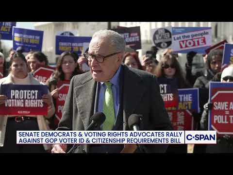 Sen. Chuck Schumer Calls SAVE America Act Bullshit