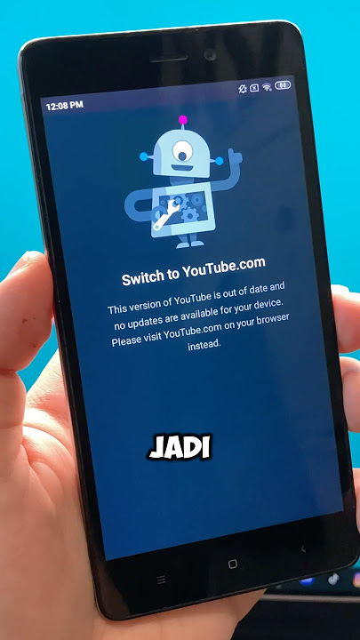 HP ini udah terlalu jadul buat buka YouTube
