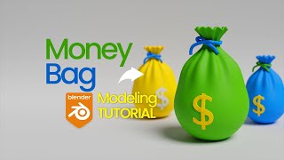 Money Bag Modeling in Blender 3d | Blender Modeling Tutorials | Made with Blender