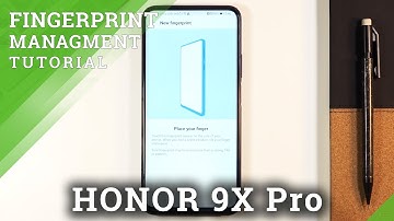 How to Add Fingerprint in HUAWEI Honor 9x Pro – Find Biometrics & Security Section