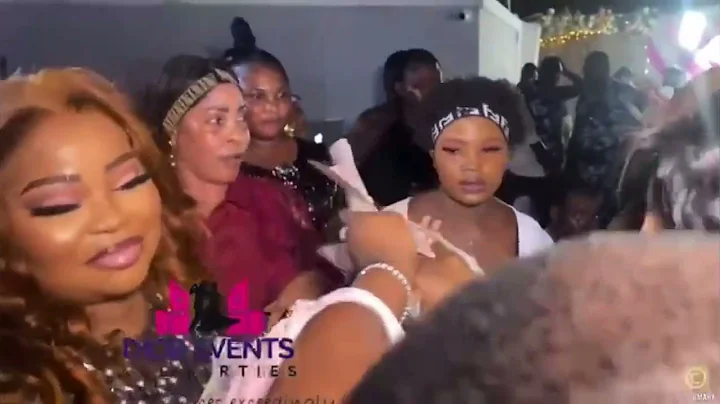 MC OLUOMO’S CHILDREN RAIN MONEY ON HIM AT HIS FIRST WIFE’S BIRTHDAY CELEBRATION