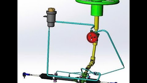 Bản vẽ Solidworks - Hệ thống lái trợ lực thủy lực trên ô tô