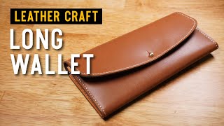 Leather Craft]Long Wallet + Pdf Pattern - Youtube