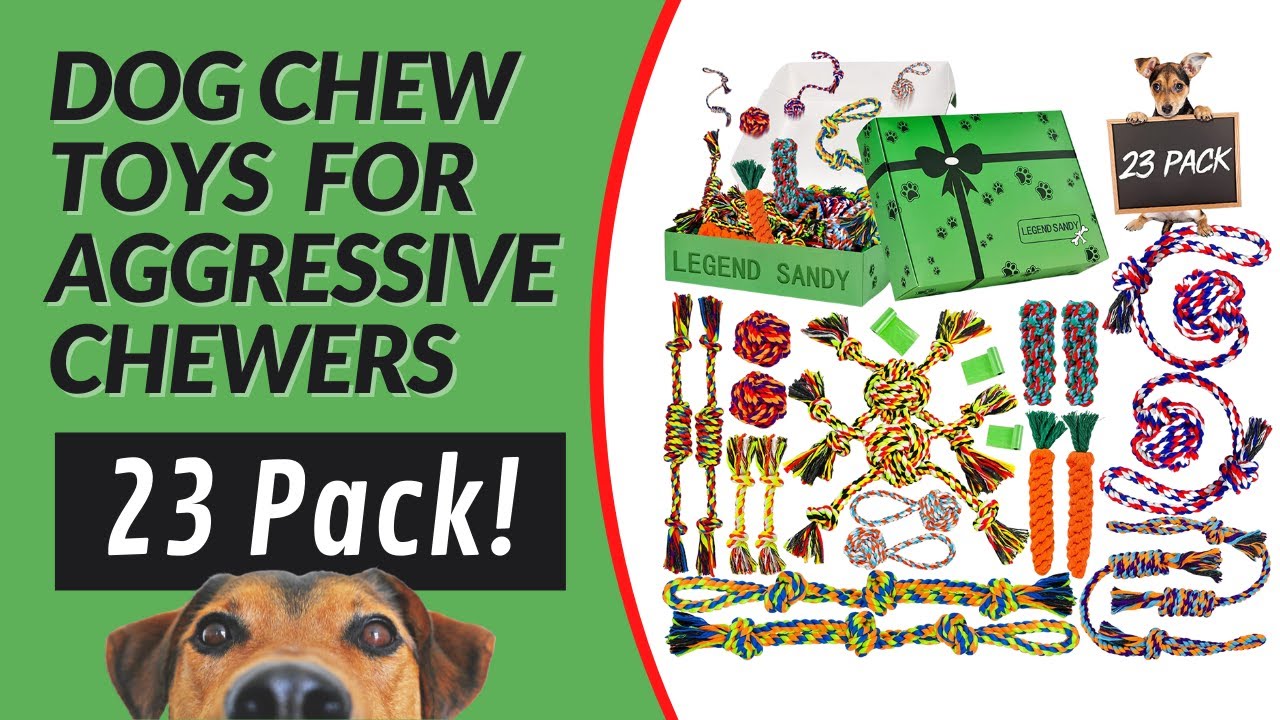 23 Pack Dog Chew Toys For Puppies And