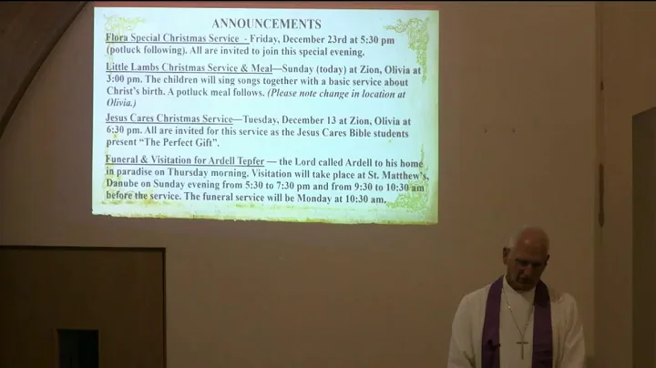 12/11/2022 Pastor Mark Haefner