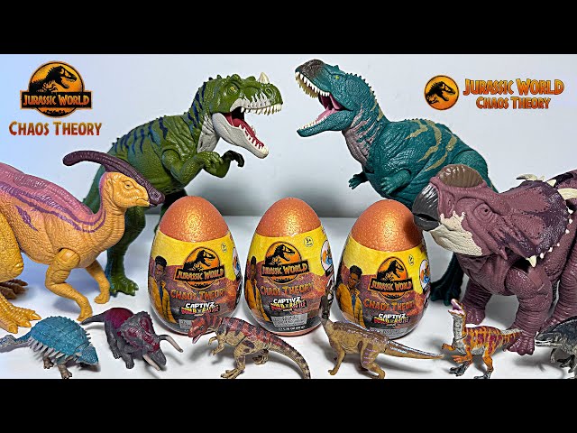 NEW CHAOS THEORY Jurassic World Dinosaurs! Majungasaurus, Ceratosaurus, Parasaurolophus, Pachyrhino class=