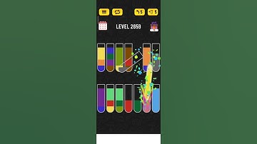 Water sort puzzle level 2659 #solveitwithme #watersortpuzzle #solved #game #puzzle #colors #solution