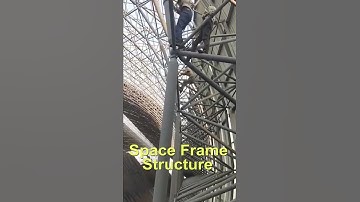 Quick look, the construction site of the large-span space frame coal storage shed