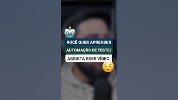 Você quer aprender automação de teste? Assista esse vídeo | #shorts #qa #testedesoftware