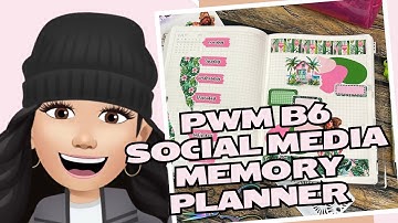 PWM | B6 Horizontal | Social Media Memory Planner