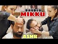ASMR Head massage therapy with Neck Cracking by Indian female  BARBER MIKKU